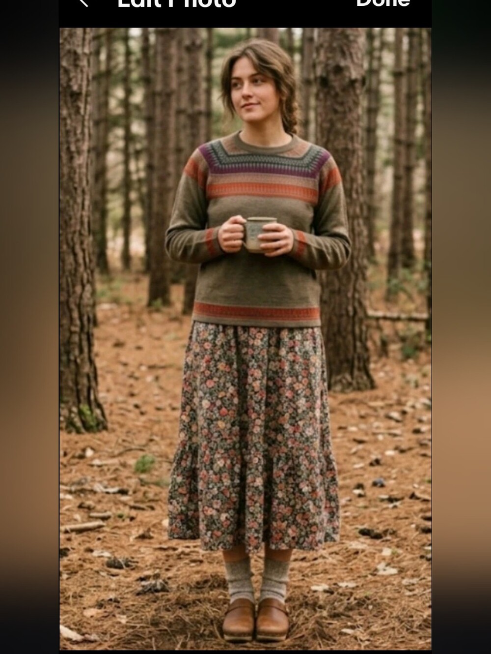 SOL Baby Alpaca Silk Pullover Sweater L Fair Isle Folkloric Granola Girl #585